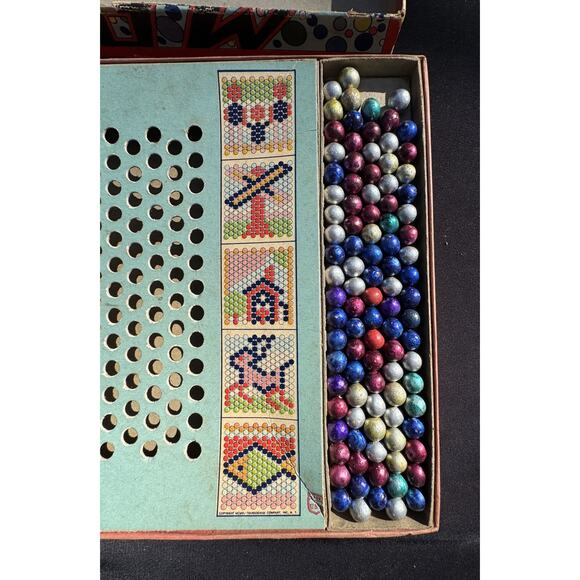 Mosaic Designs for Youngsters 1940 Transogram Art Game Gold Medal Toy Complete! - Picture 6 of 9